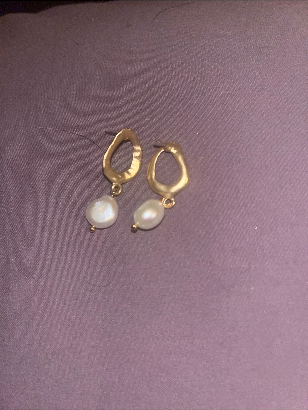 Gold Pearl Drop Earrings - Women Jewelry